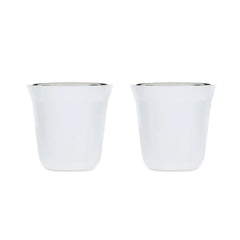 Executive Coffee Connoisseur Set – Pristine White & Mirror Chrome