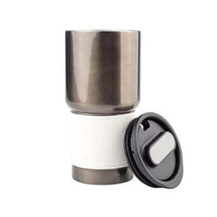 Executive Insulated Tumbler with Premium Grip Sleeve – 530ml (White)