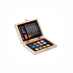 Mini artist's set in wooden box