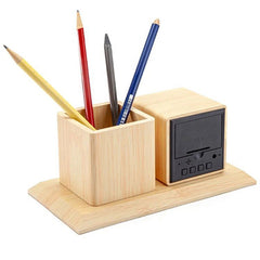 DIGITAL WOODEN ALARM CLOCK