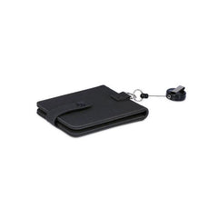 Executive Recycled PU ID Holder with Integrated Retractable Reel – Stealth Black