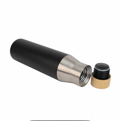 QUENCH - Vaccum Bottle with Bamboo Lid