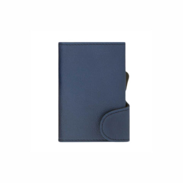 SANTHOME PU Cardholder Wallet Navy Blue