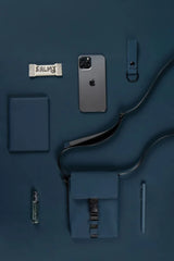 Executive Essentials Sling Bag – Water-Repellent Navy Edition