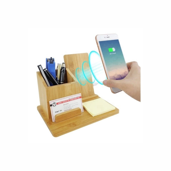Bamboo QI Fast Wireless Charger QS-DT1203
