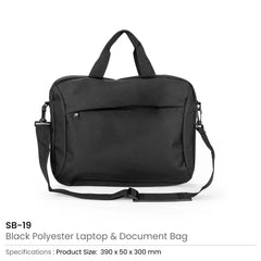 Executive Laptop & Document Slim Bag with Detachable Strap