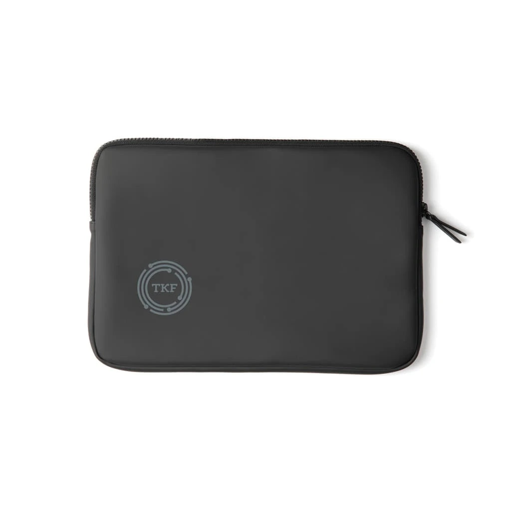 Stealth Black Nubuck Laptop Sleeve – 15” Water-Repellent Edition