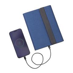 Executive 10,000mAh Magnetic Wireless Powerbank Portfolio – Navy Edition