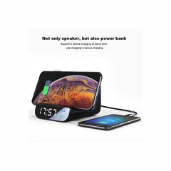 Wireless Powerbank, Speaker & Alarm Clock