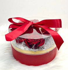 Red Roses with Macarons
