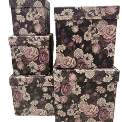 M5 Square Box - Floral Printed
