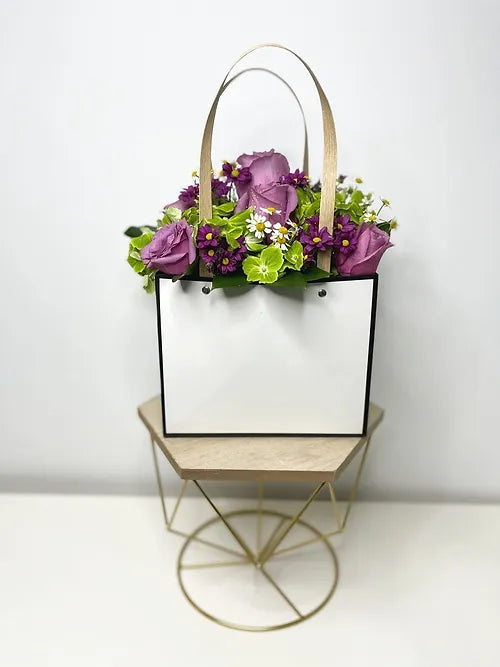 Garden- Fresh Purple& Green Arrangement