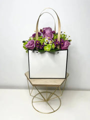 Garden- Fresh Purple& Green Arrangement
