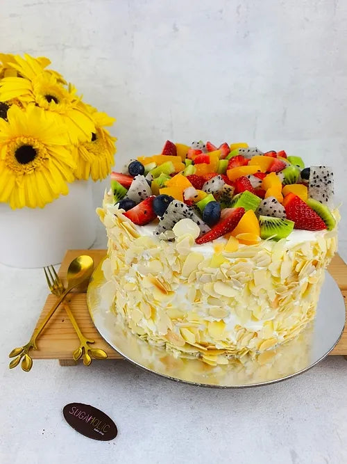 Fruity Custard Cake