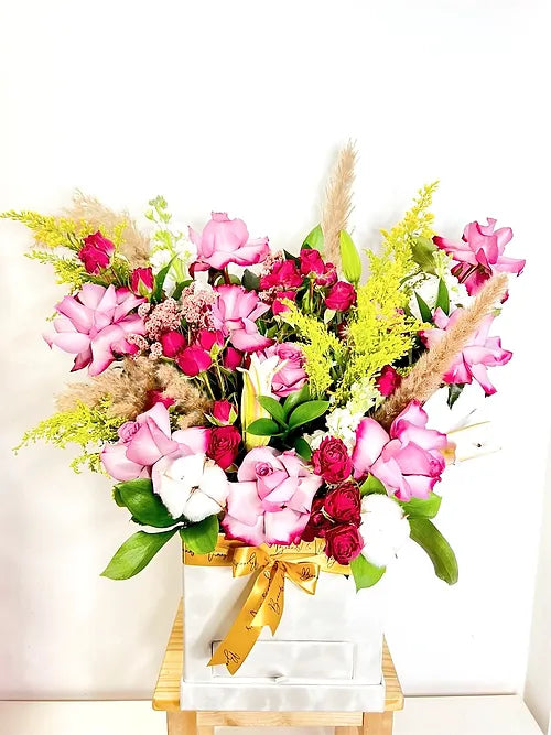 Extravagant Arrangement in a Velvet Box