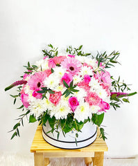 Pastel Fresh Flowers in a Box