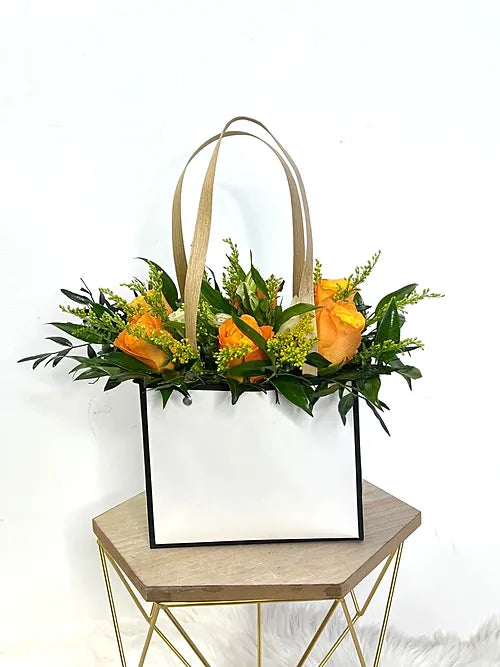 Lovely Orange Flowers in a Bag