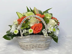 Fresh cut Flower in Basket