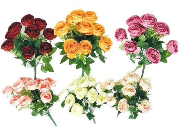 Artificial Roses Bunch x 3