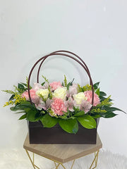 Pastel Flowers in a Flower Bag