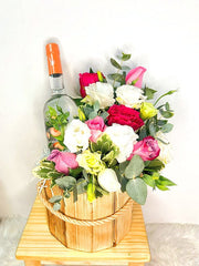 Mix Flowers with Sparkling Juice