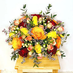 Special Fresh FlowersinMarble Vase