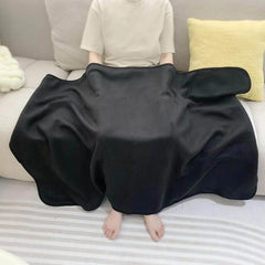 Executive Polar Fleece Travel Blanket with Sustainable Carry Pouch