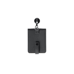 Executive Recycled PU ID Holder with Integrated Retractable Reel – Stealth Black