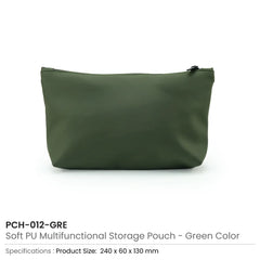 Premium Soft PU Leather Cosmetic & Travel Pouch