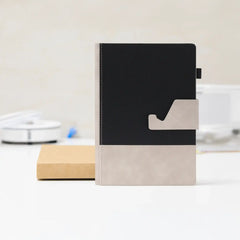 Dual-Tone A5 Executive Notebook with Detachable Mobile Stand