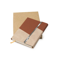 A5 Premium Notebook with Metal Foldable Closure (Brown)