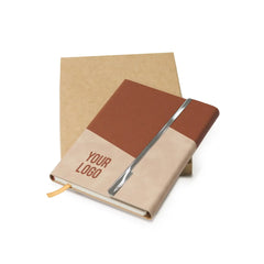A5 Premium Notebook with Metal Foldable Closure (Brown)