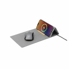BLACE - CHANGE ZERO Recycled PU 15W Wireless Mousepad & Desk Organizer - Grey
