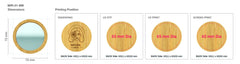 Bamboo Pocket Mirrors – Round-Shaped, Lightweight & Portable