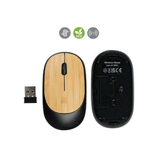 Bamboo Wireless Mouse in Black Color