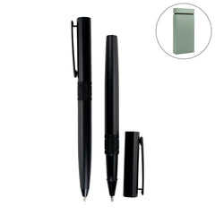 Executive Dual Metal Pen Set – Matte Black Edition