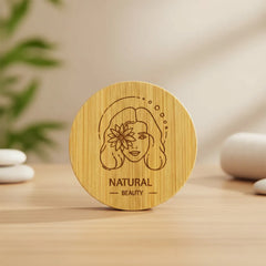 Bamboo Pocket Mirrors – Round-Shaped, Lightweight & Portable
