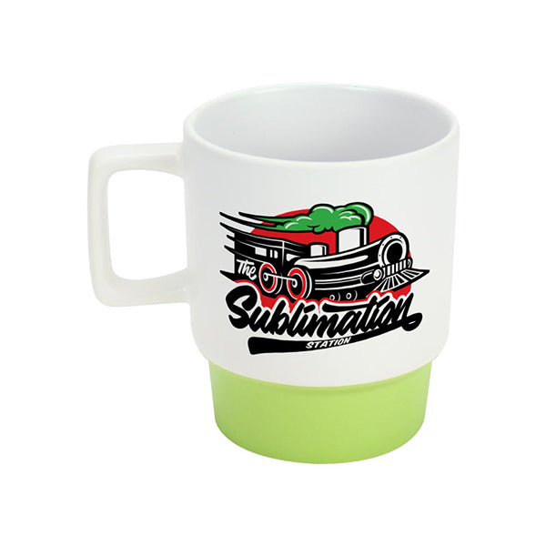 Ceramic Mugs with Bottom Clay in 12 Oz, Matte Finish