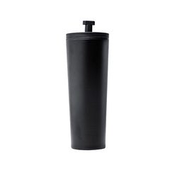 Premium Black Double-Wall Tumbler with Integrated Straw