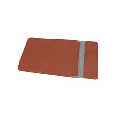 CAMDEN - Giftology 14" Felt Laptop Sleeve With 15W Magnetic Charger - Tan