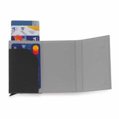 TESSIN - CHANGE ZERO Sustainable Gift Set with Refillable Notebook, Pen & Cardholder - Black