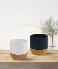 UAE Day Ceramic Cup with Cork Base 6 oz Matte Finish