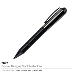 Executive Matte Black Metal Pen – Twist Action