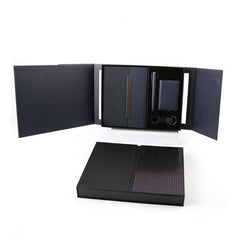 BUSINESS SET – Premium 5-Piece Professional Gift Set with PU Notebook, Metal Pen, Card Holder & Keychain in Elegant Box