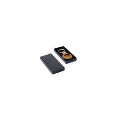 LEEVI - Santhome® PU Keychain with Santhome Tag pocket - Tan