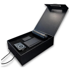 Premium 4-Piece Executive Travel & Tech Gift Set – Black Edition