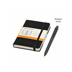 Moleskine Classic Large Notebook & Go Pen Set (Black)
