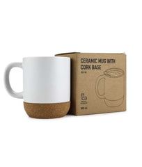 UAE Day Ceramic Mugs with Lid and Cork Base 385 ml