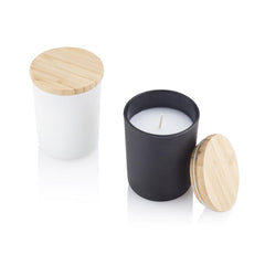 NOUM - Arabic Oudh Scented Glass Candle with Bamboo Lid - Black
