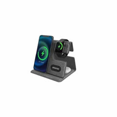 PLANA - CHANGE ZERO Recycled 3-in-1 Wireless Charger Station - Grey